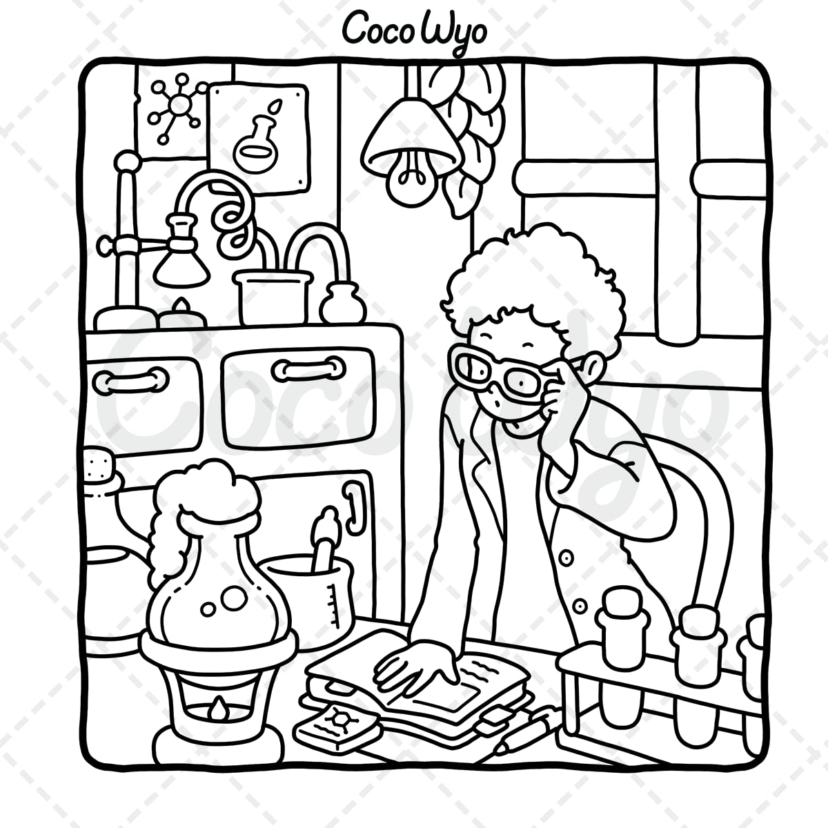 Girl Moments: Vol. 2 Coloring Book for Adults and Teens Featuring Cute Cozy Daily Activities for Relaxation Coco Wyo LLC