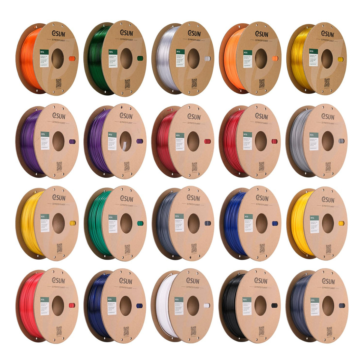 eSUN PETG Filament 1.75mm, 3D Printer Filament PETG, Dimensional Accuracy +/- 0.05mm, 1KG Spool (2.2 LBS) 3D Printing Filament for 3D Printers, Solid Black eSUN