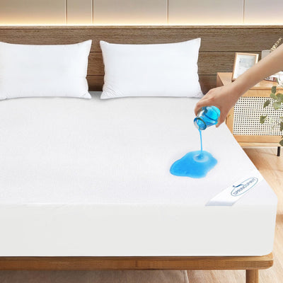 Full Size Mattress Protector Waterproof Mattress Topper Pad Cover Fitted Bed Sheets Full up -14'' Terry Super Soft & Breathable & Noiseless Mattress Protector Full Machine Washable