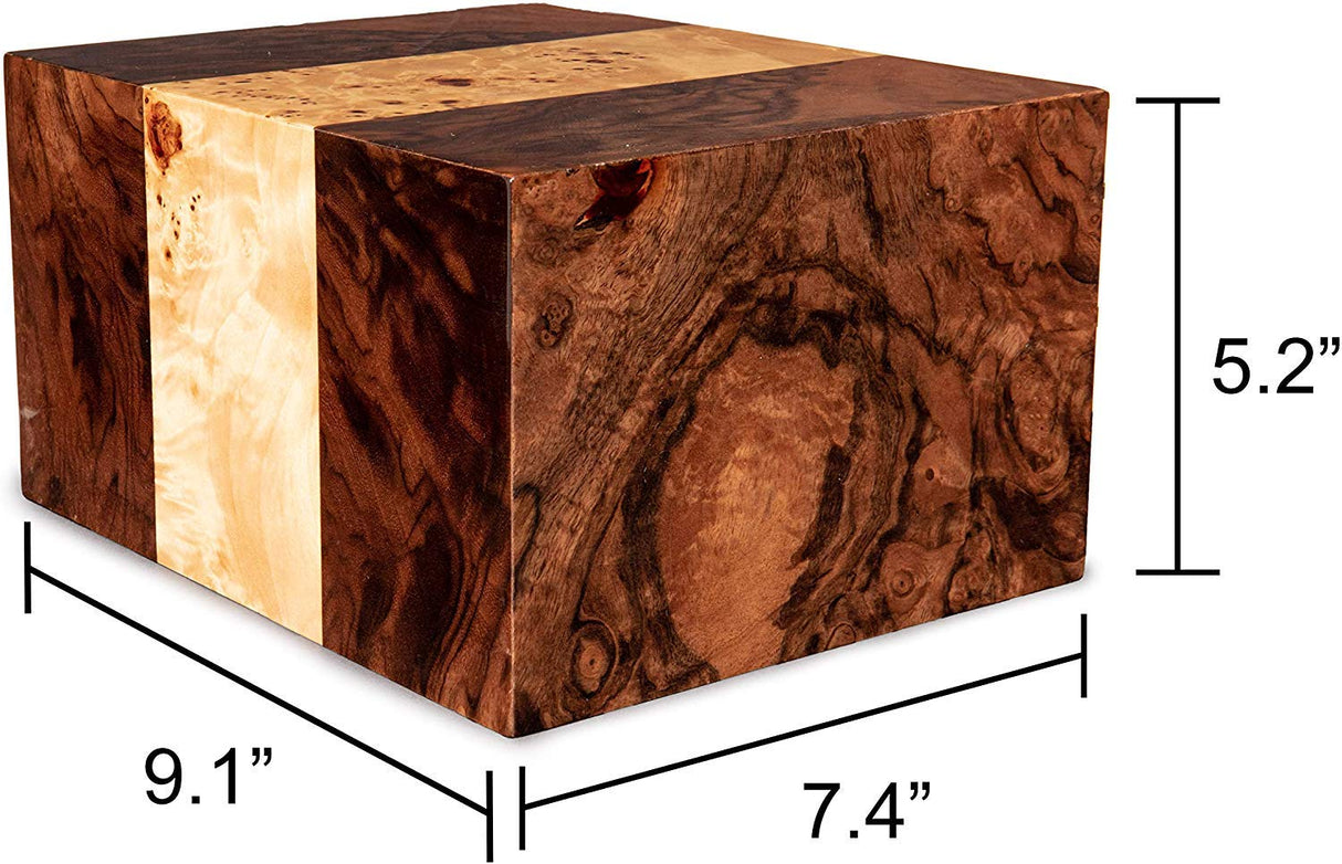Chateau Urns - Chateau Collection - Large Adult Male or Female Cremation Urn - Wooden Urn Memorial Box for Ashes - Large (up to 250 lbs) - Labarde-Cremation Urn for Ashes-Memorial-Funeral Cremation Chateau Urns
