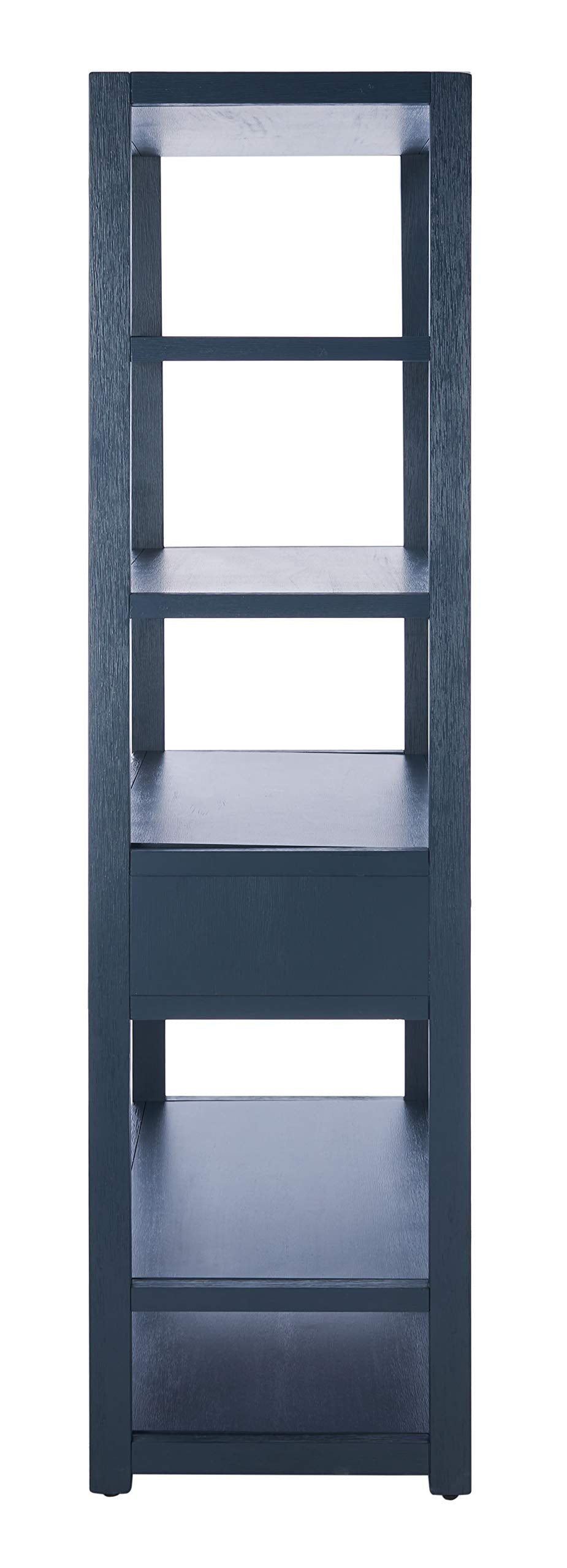 Safavieh Home Collection Johni Navy and Gold 5-Shelf Storage Etagere SAFAVIEH