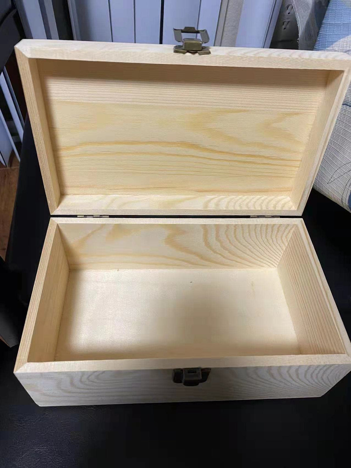 Wooden Boxes for Crafts, Natural Wooden Boxes, Reusable Wooden Boxes for Art and DIY Hobbies, Jewelry Boxes and Wooden Gift Boxes for Home Storage YXFZPAN