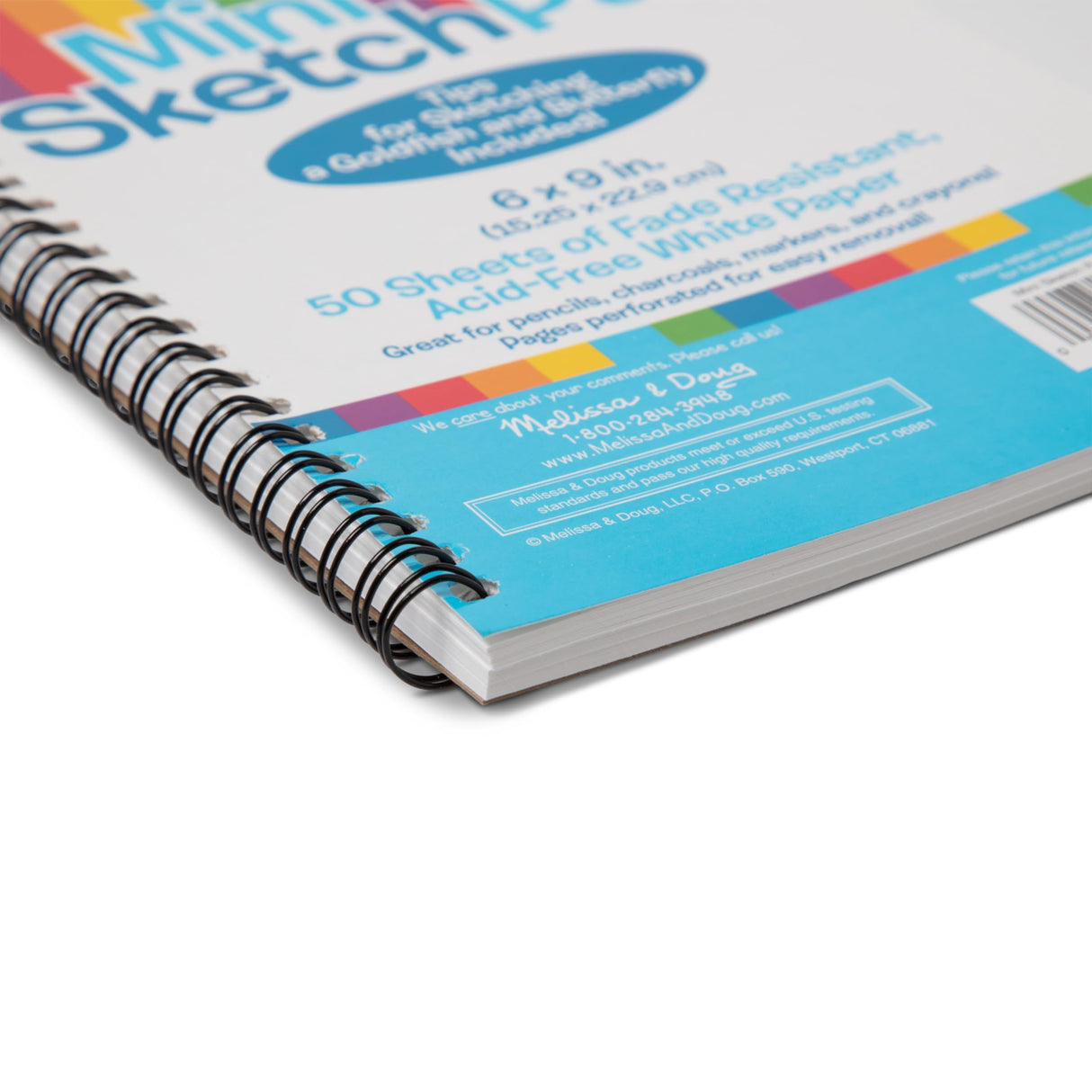 Melissa & Doug Mini Sketch Pad of Paper (6 x 9 inches) - 50 Sheets, 3-Pack Melissa & Doug