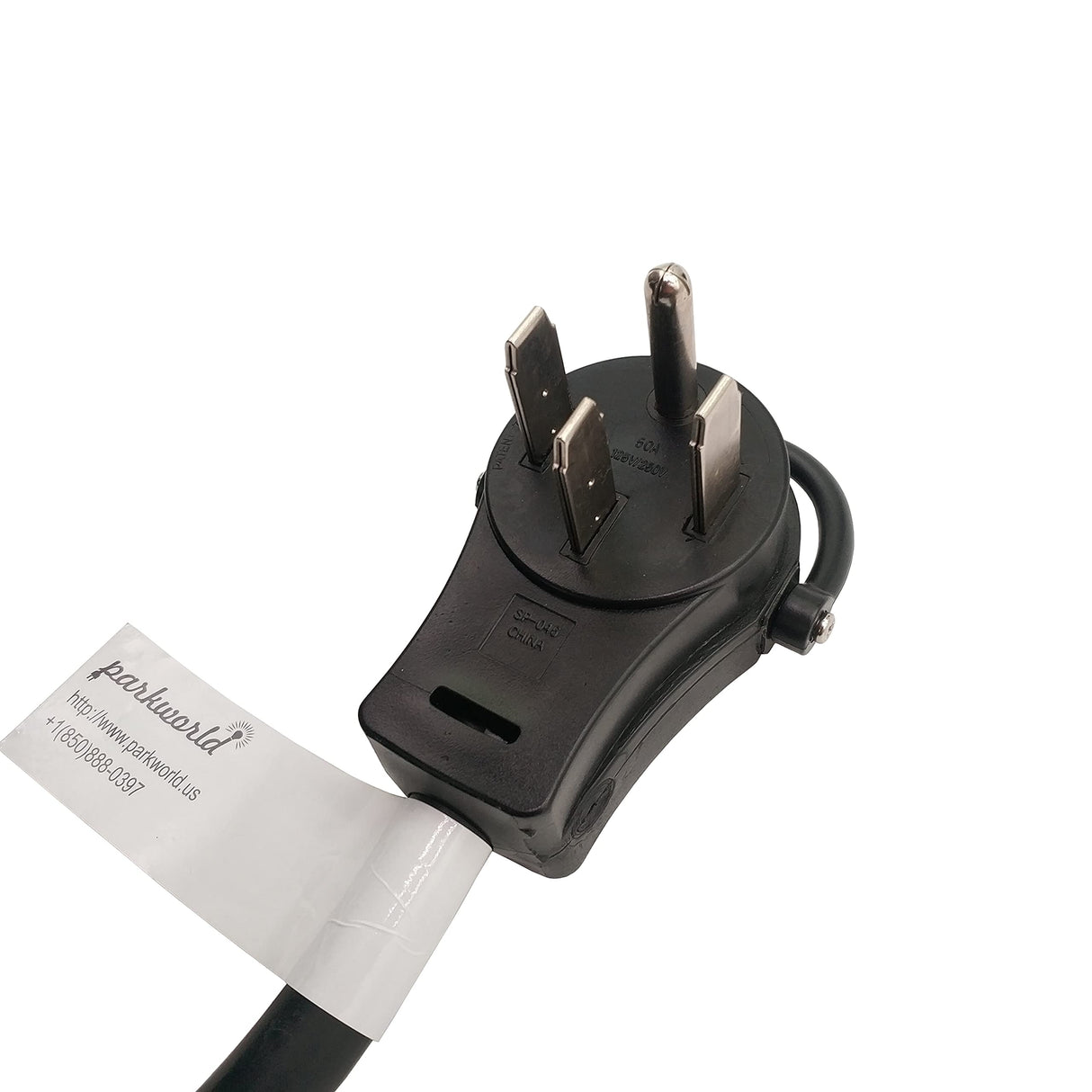 Parkworld RV 50A Shore Power Extension Cord Adapter, 50amp Camper Plug 14-50P to SS2-50R Marine Twist Lock Receptacle (75FT) Parkworld