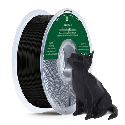 PLA Plus (PLA-F) 3D Printer Filament 1.75mm ±0.02mm - 1KG(2.2LBS) Black - High Strength & Enhanced Layer Adhesion - Precision Spooling for FDM 3D Printers