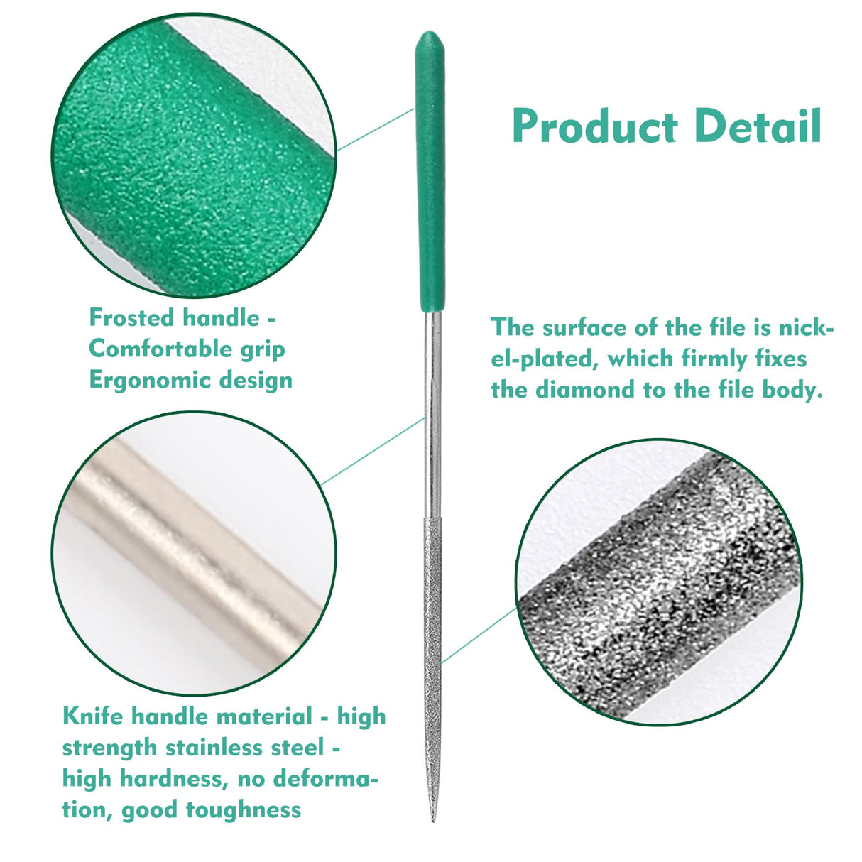 Millousong Hand File Set,Diamond Needle Files 6.3' /10 Shapes for Metal,Plastic,Wood,3D Printer Basic Suite for home and office with box MILUOSONG