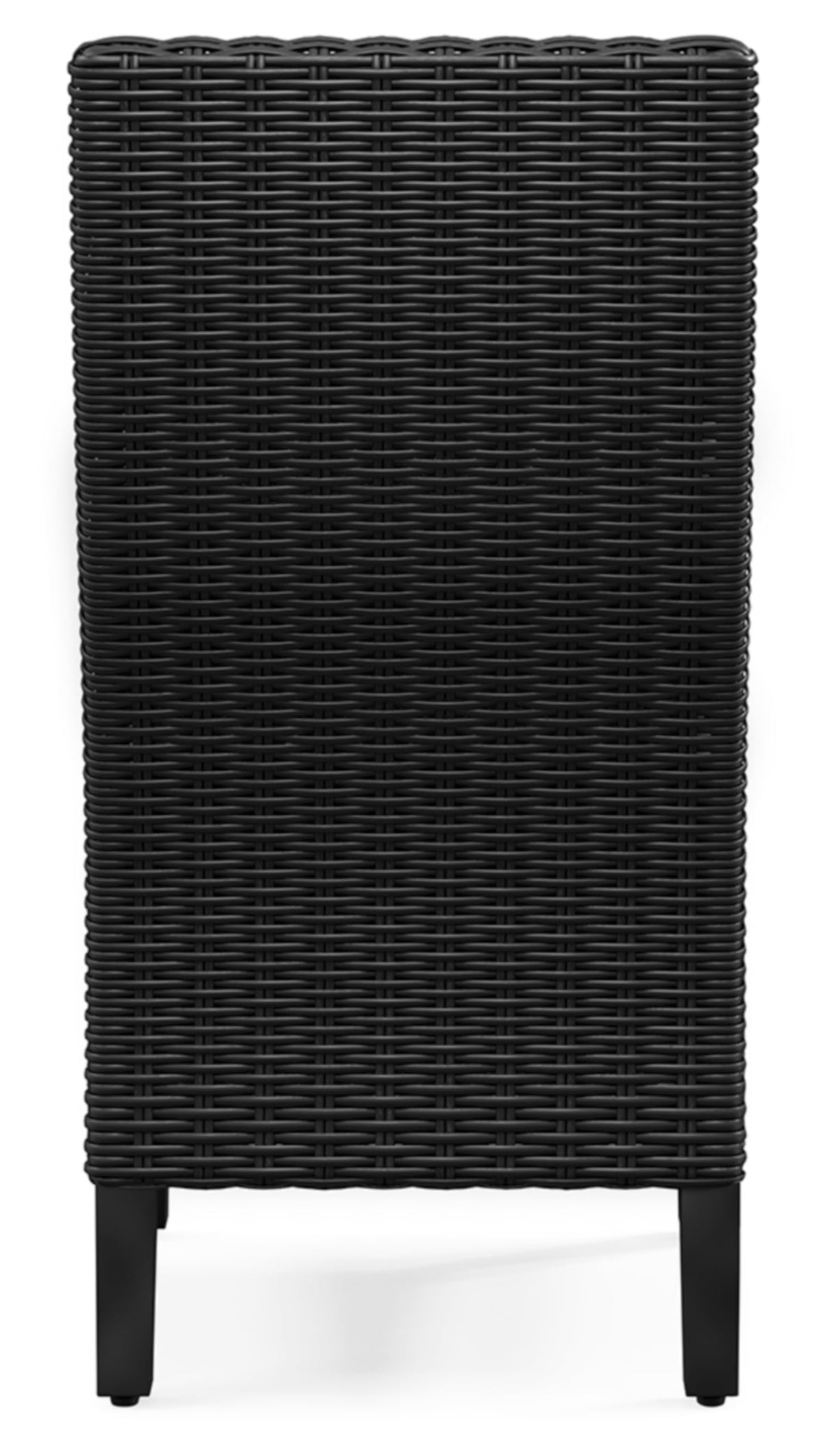 Signature Design by Ashley Beachcroft Casual Weather Resistant Armless Outdoor Side Chair with Cushion, Set of 2, Light Gray & Black Signature Design by Ashley