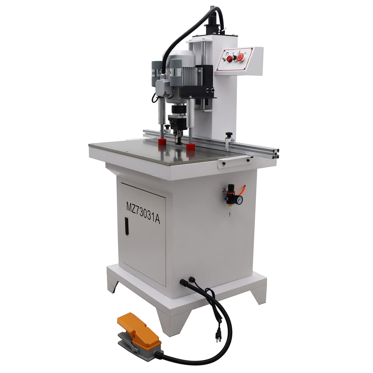 TECHTONGDA Hinge Boring Drill Press Machine Woodworking Wood Electric Pneumatic Hole Puncher 0-2inch Drilling Depth Single Head 48-6 TECHTONGDA