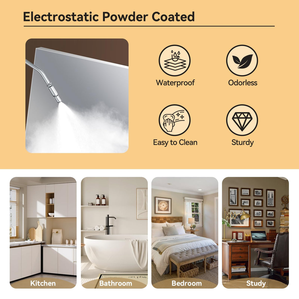 IRONMIX White Bookcase with Doors, 5 Tier Bookshelf, Tall Bookshelf with Storage, Modern Display Cases for Collectibles, 70.87" Display Cabinet with Doors Curio Cabinet for Home Office Library IRONMIX