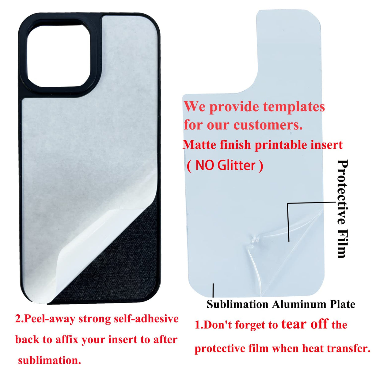 JUSTRY 5 Sets Sublimation Blanks Phone Case Bulk Covers Compatible with iPhone 15, 6.1-Inch, 2 in 1 2D DIY Case Soft Rubber Cover+Inserts Matte,Easy to Sublimate Customized Wholesale Pack JUSTRY