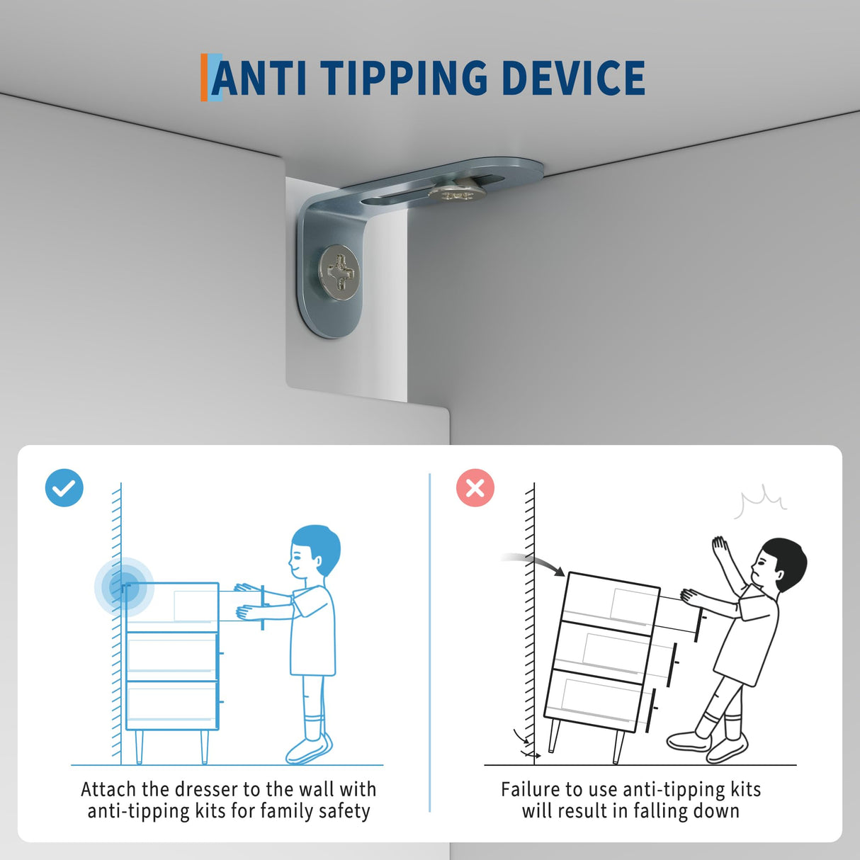 Elegant 3-Drawer White Dresser with Gold Handles and Legs, Wooden Nightstand with Linen-Textured Surface, Modern White Chest of Drawers, Narrow Accent Cabinet End Table for Living Room, Bedroom IDEALHOUSE
