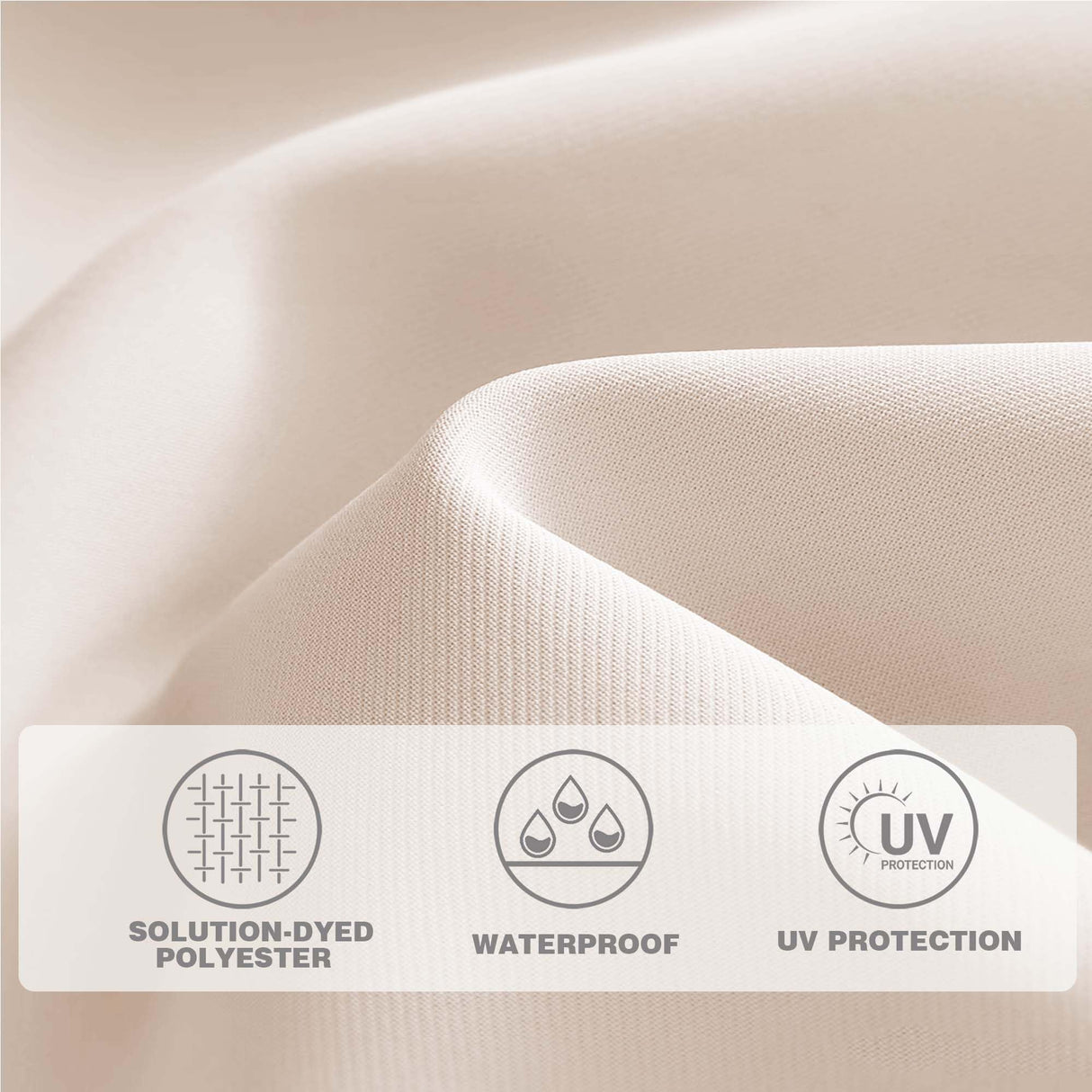 AreShark 6.5' x 10' Rectangular Patio Umbrellas for Outdoor, Outdoor Table Umbrella, Large Outdoor Patio Umbrellas with 6 Sturdy Ribs, Patio Umbrellas for Market, Garden, Pool (Beige) AreShark