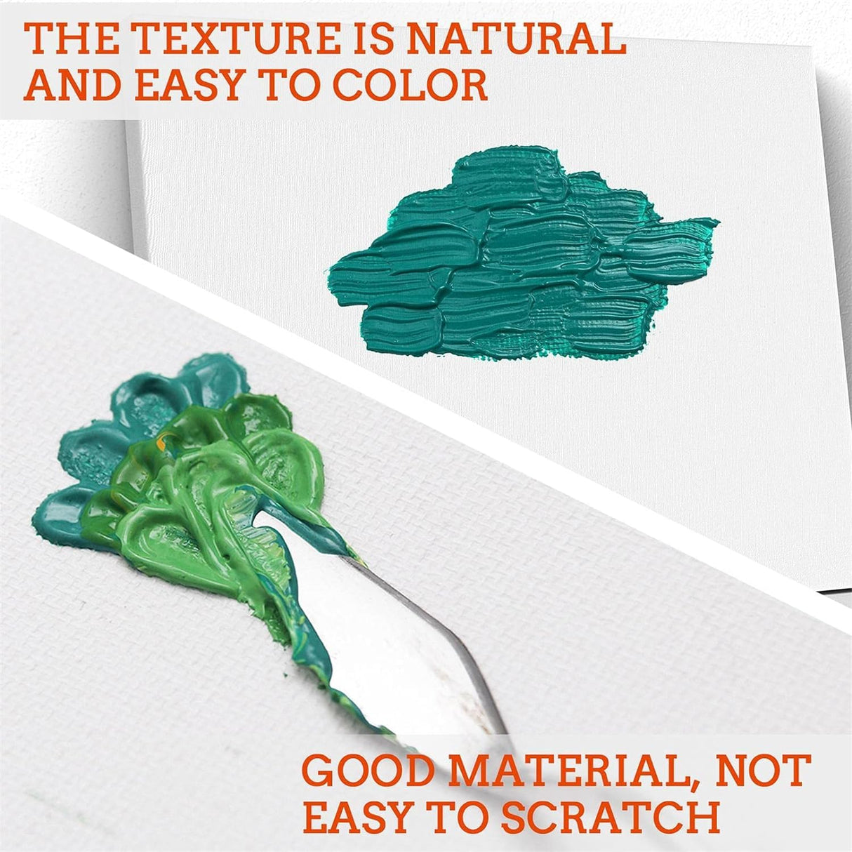 ESRICH Stretched Canvas for Painting 11x14 Inch, 10 Pack Blank Canvas -5/8 in Profile Primed Cotton White Canvases for Painting for Oil & Acrylic Paint ESRICH