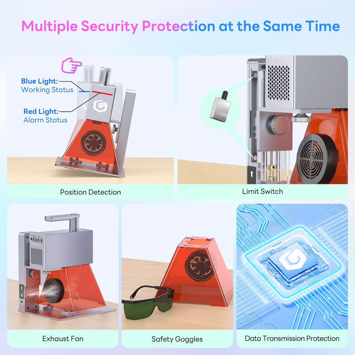 Longer Nano Portable Laser Engraving Machine - 5000mm/s High Speed, 6W Laser Output Power, 0.05mm Precision, Suitable for Wood, Acrylic, Leather, Fabric, Metal, Ceramic, DIY Projects Longer