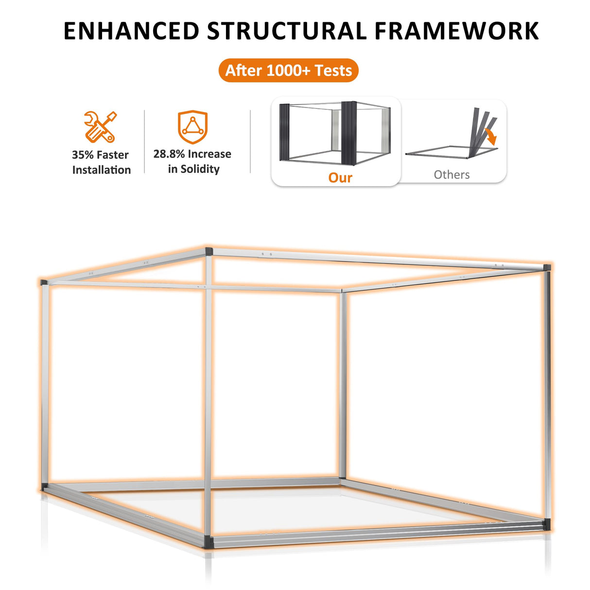 Polar Aurora 8 x 12 FT Outdoor Storage Shed, Metal Garden Shed with with Updated Frame Structure, Tool Sheds for Backyard Garden Patio Lawn Black Polar Aurora