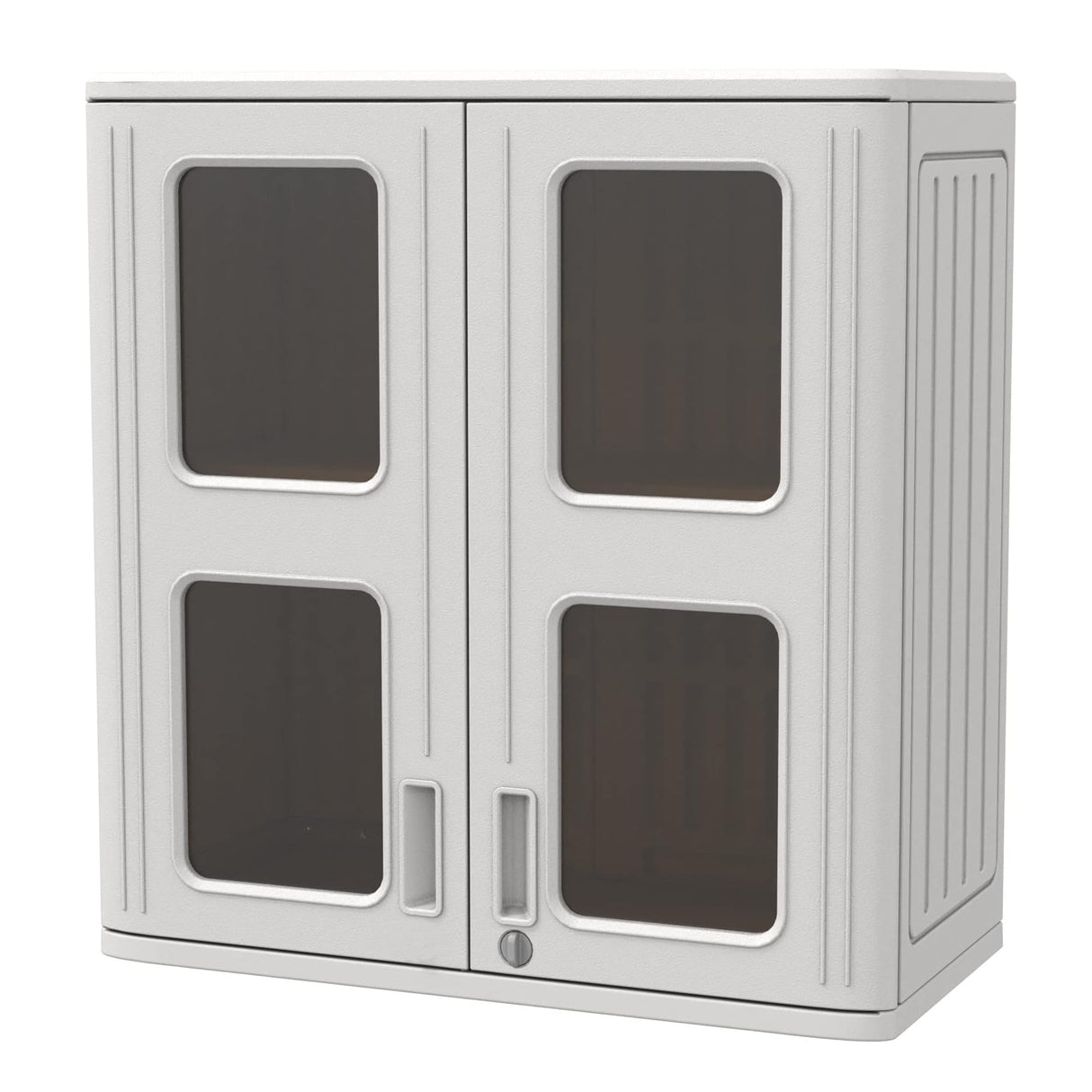 ADDOK Outdoor Storage Cabinet with Shelves,Indoor/Outdoor Storage Shed Waterproof,Lockable Storage Boxes for Garage, Kitchen, Tool Room,Backyard,BBQ appliances. ADDOK