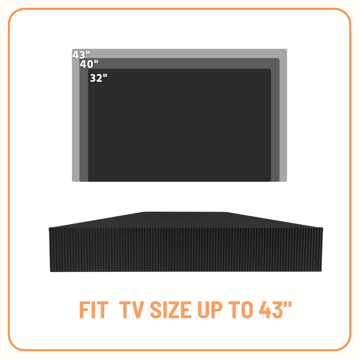 24/7 Shop at Home French 47 inch Modern Floating TV Console Table with 3D Wavy Panel Door, Wood Entertainment Center with Storage Space, Wall Corner Shelf for Living Room, Bedroom, Office, Black Pure 24/7 Shop at Home