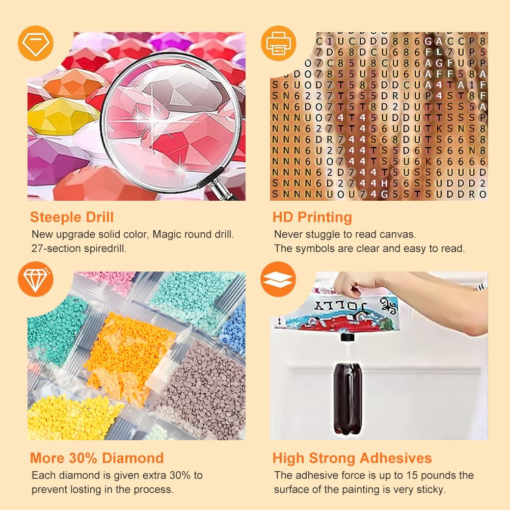 WSLWXSHM Diamond Art Painting Kits for Adults Horse, Round Full Drill Diamond Art Kits, 5D DIY Paint with Diamonds Crafts for Home Wall Decoration Gifts 12×16Inch, Animal WSLWXSHM