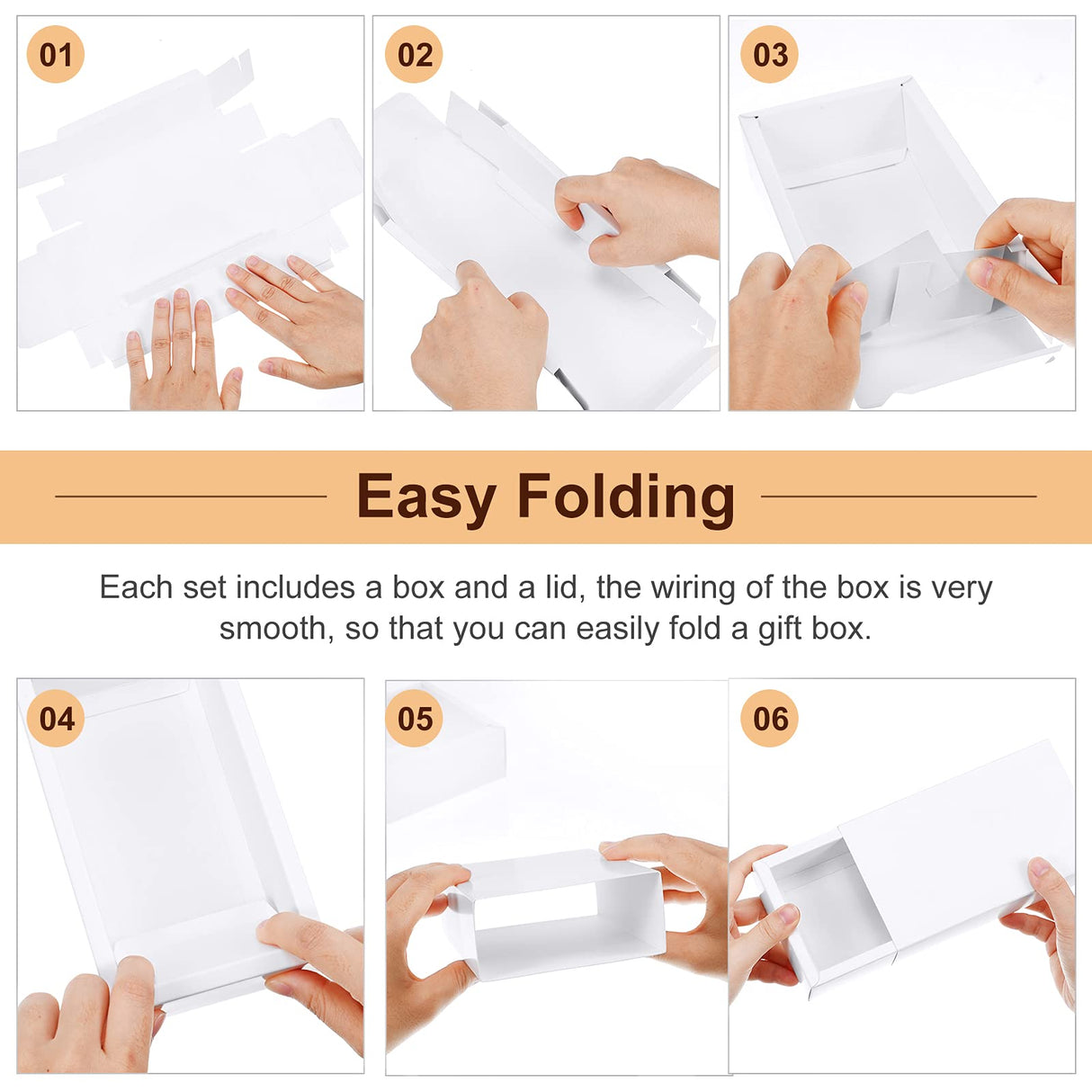 Zonon 30 Pieces Kraft Paper Drawer Box, Mini Crafts Cardboard Present Boxes for Business and Soap Jewelry Candy Weeding Party Favors Present Packaging Boxes (White) Zonon