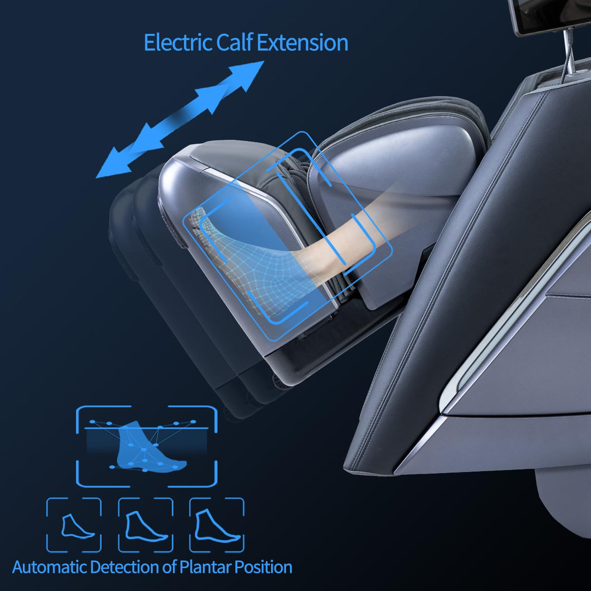 Alfine A710 Pro 2025 4D Massage Chair iRest System, Full Body Zero Gravity Recliner with SL Track, Yoga Stretching, Health Detection, APP Control, and Electric Calfrest Extension (Black) Alfine