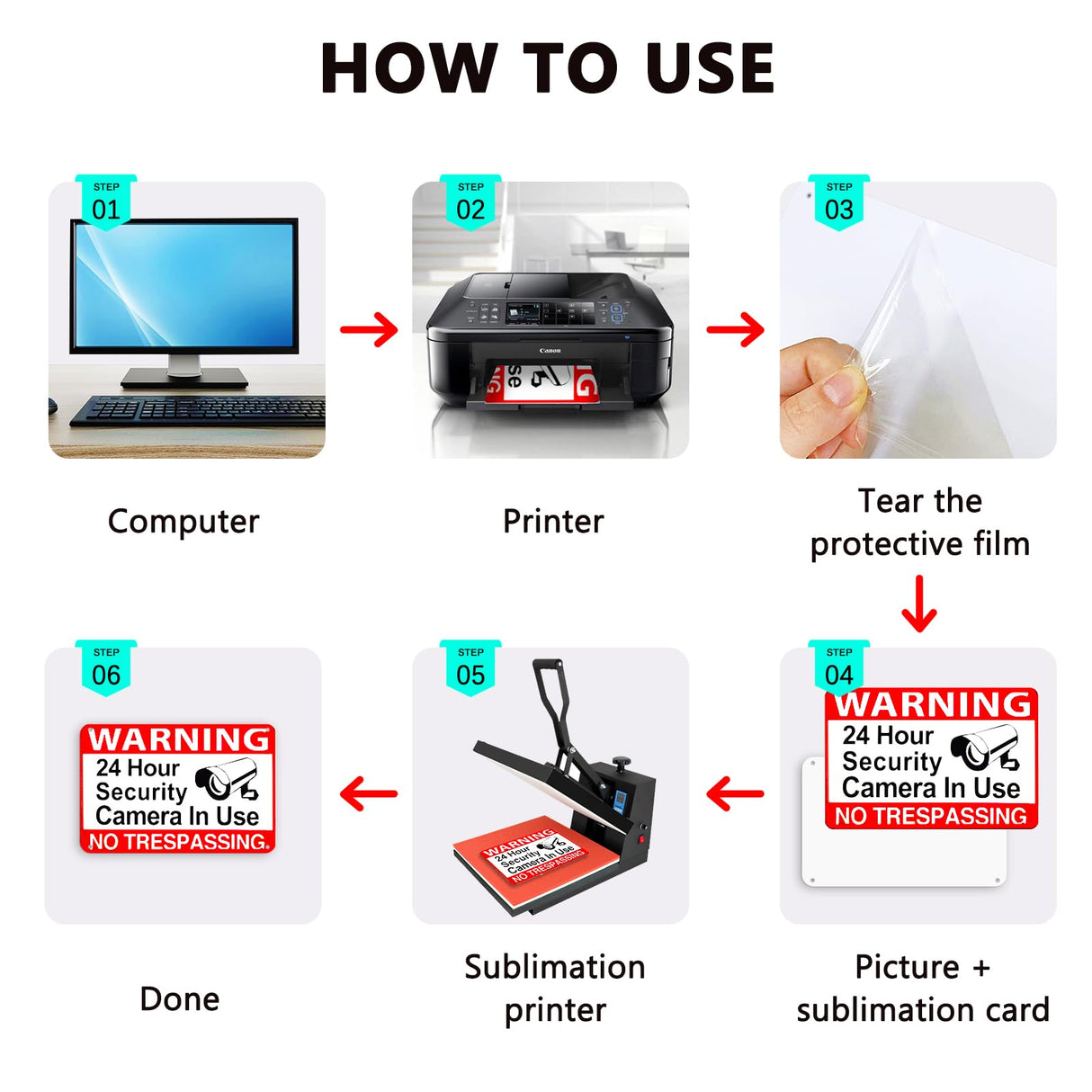 Beclumas 10 Pack 8"x 12" Sublimation Metal Sign Blanks,0.45mm Blank Metal Sign for Advertising Sign,Wall Decor,Room Decor Beclumas