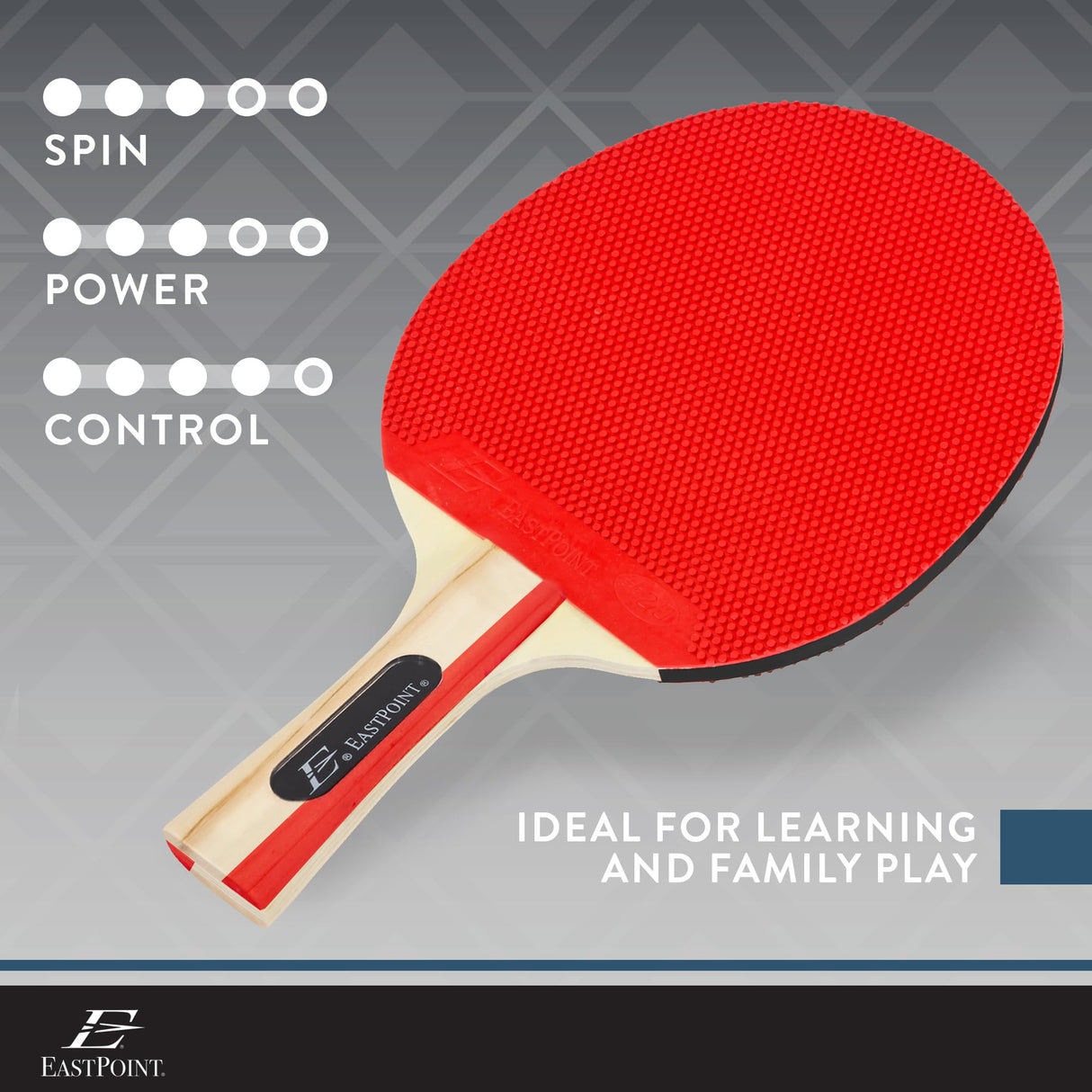 EastPoint Sports 2 Player Table Tennis Paddle Set - includes 2 Pip-Out Ping Pong Paddles EastPoint Sports
