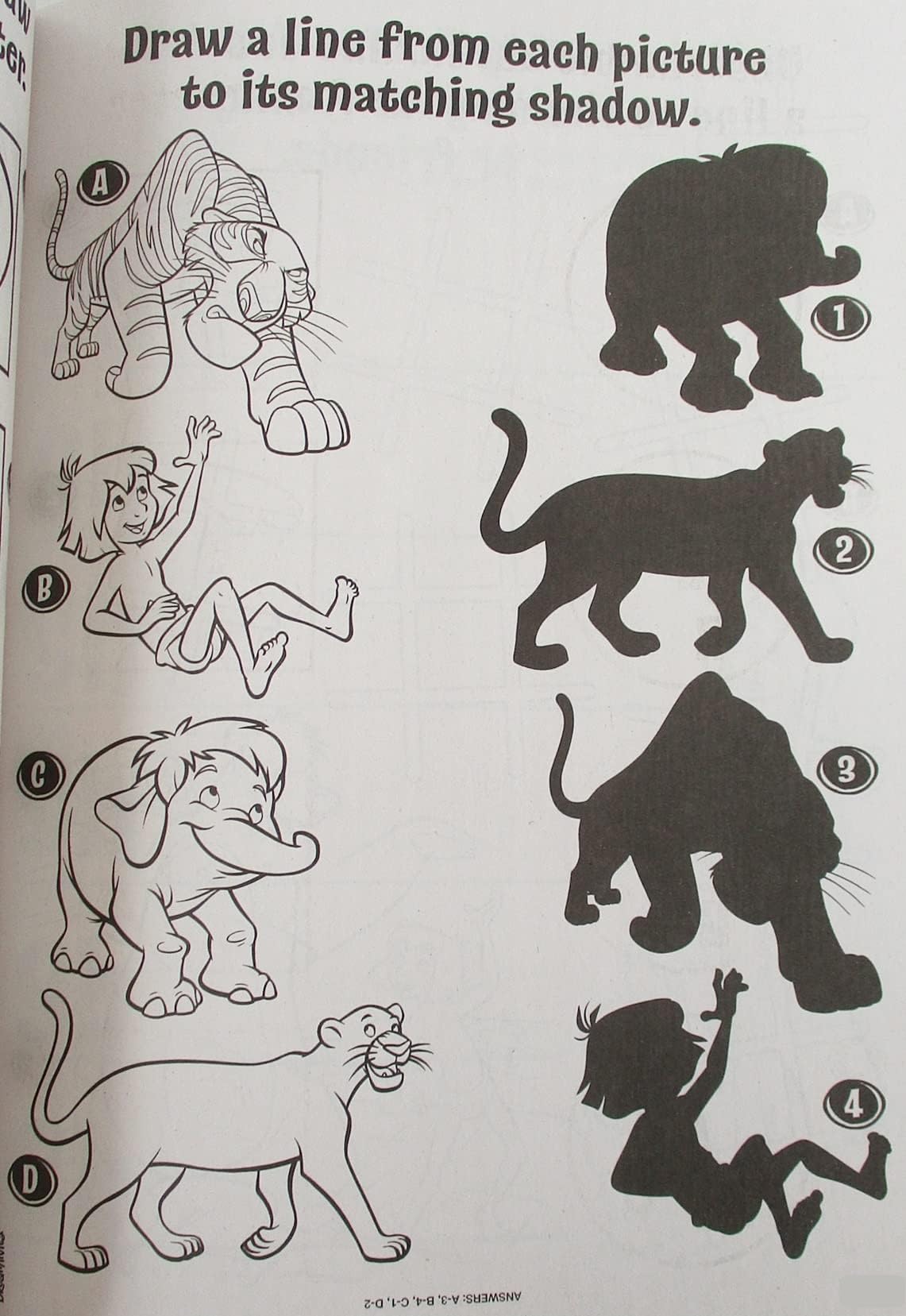 Mowgli The Jungle Book with Baloo - Coloring Fun Book - 80 Pages - Cover Varies WoodArtSupply