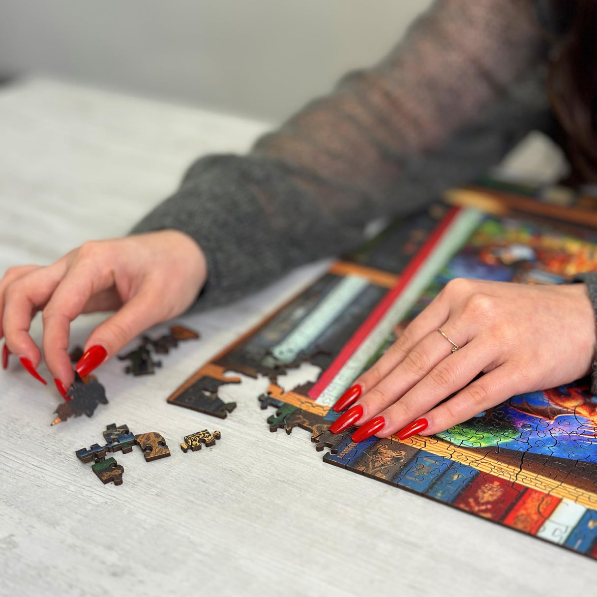 Wooden.City Enchanted Tales 1000 Piece Puzzle, Wooden Puzzles for Adults, Jigsaw Puzzles 1000 Pieces, Made in EU, Size 21.25 X 15.5 in, Magical Jigsaw Puzzle WOODEN.CITY