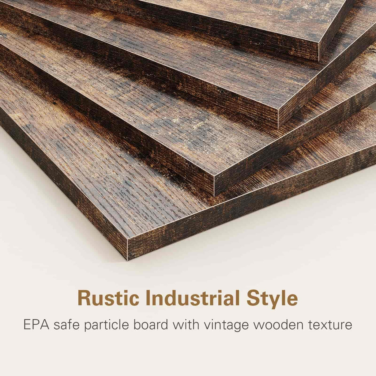 Anycoo Bakers Rack with 3 Power Outlets, 4-Tier Microwave Stand with Storage, Freestanding Kitchen Shelf Stand 23.6”L x 15.7”W x 51.2”L, Rustic Brown Coffee Bar Table Anycoo