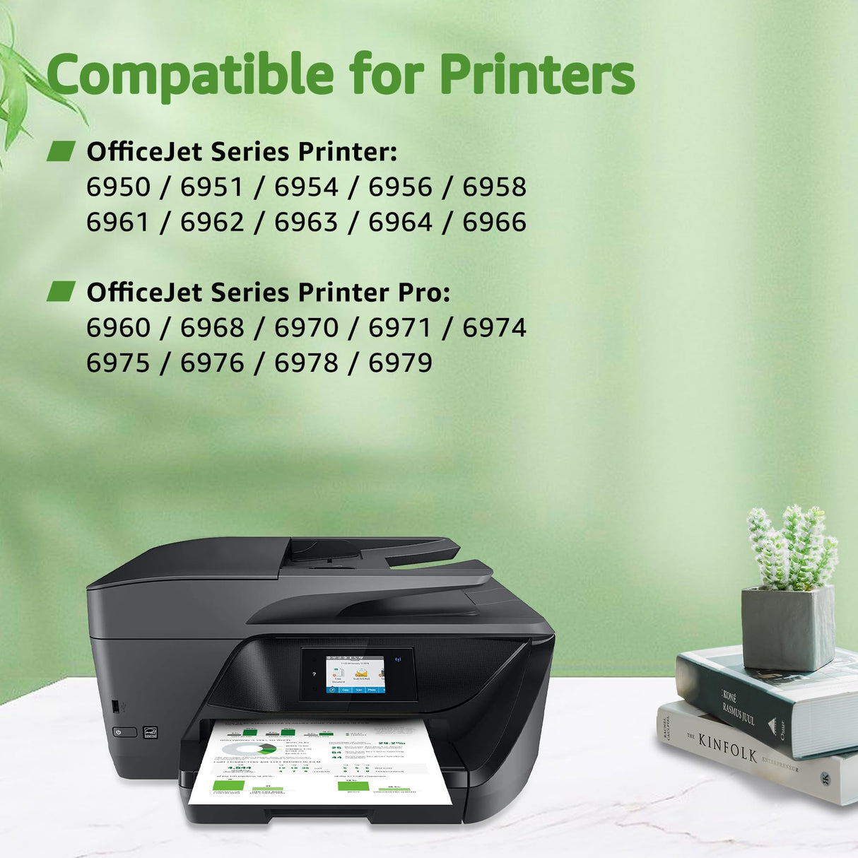 GREENSKY Compatible 902XL Ink Cartridge for HP Printer Replacement for HP 902 902XL Ink Cartridge Combo Pack Compatible with HP Officejet Pro 6968 6978 6970 6958 6960 6975 6954 6962 Printer 4 Pack GREENSKY