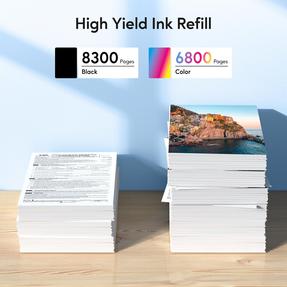 522 High Capacity Refill Ink Bottles Replacement for Epson 522 Ink Refill Bottles to Use with EPSON ET-2803 ET-4700 ET-2400 ET-4810 ET-2800 ET-2720 ET-4800 Printer (5 Packs) GSGSC