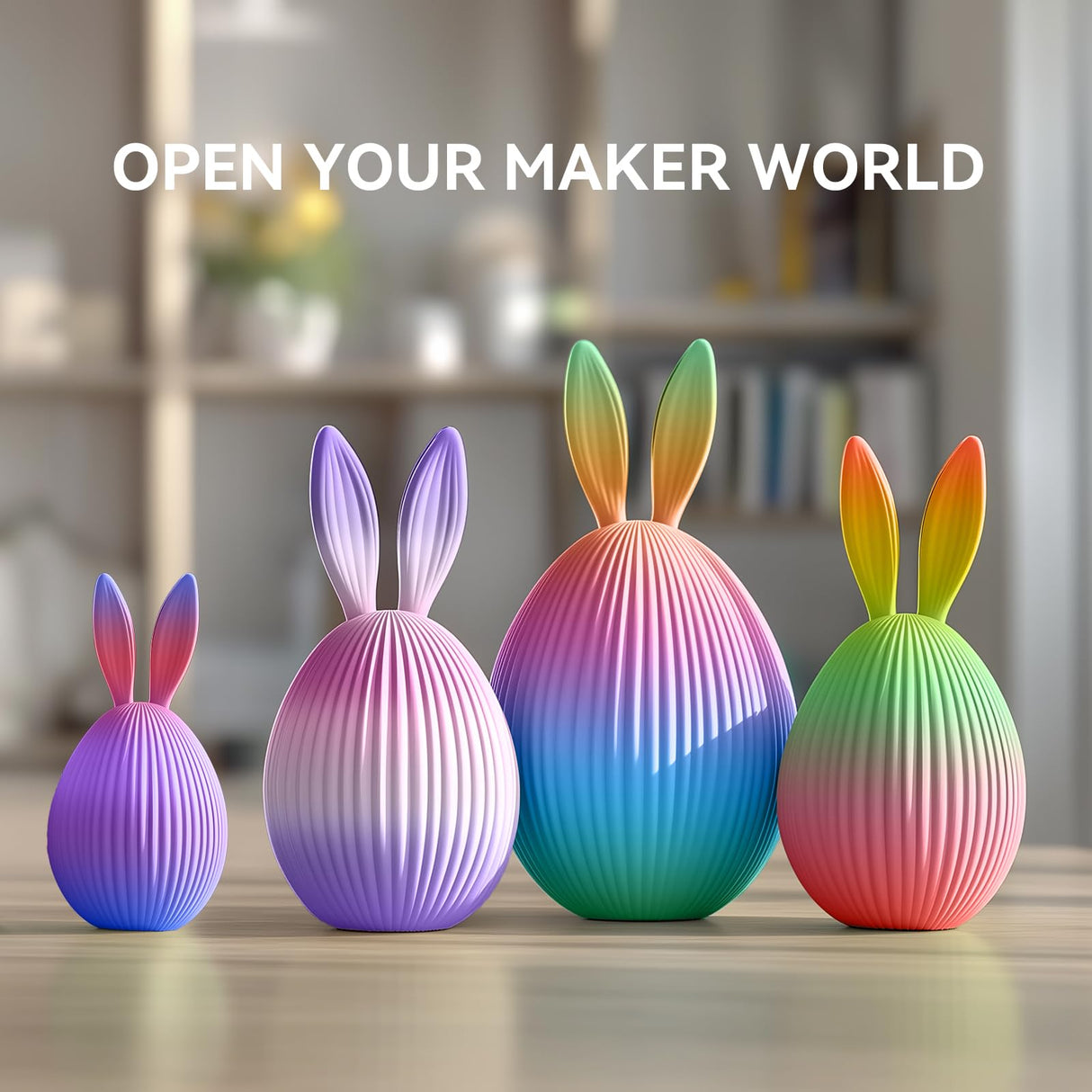 250g Rainbow PLA Filament 1.75mm Bundle, SUNLU 3D Printer Filament Neatly Wound, Fast Color Change Each 8 Meters, 250g Spool, 4 Rolls, Rainbow 01-04 YOOPAI