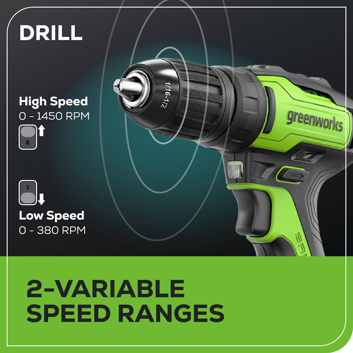 Greenworks 24V Cordless Drill & Circular Saw Combo Kit, Brushless Power Tools Set with 310 in./lbs Power Drill, 7-1/4" Circular Saw, 2×2.0Ah Batteries and Fast Charger Included Greenworks