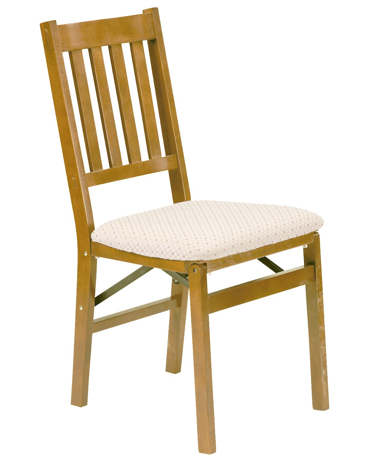 Meco STAKMORE Arts and Craft Folding Chair Oak Finish, Set of 2, Wood MECO