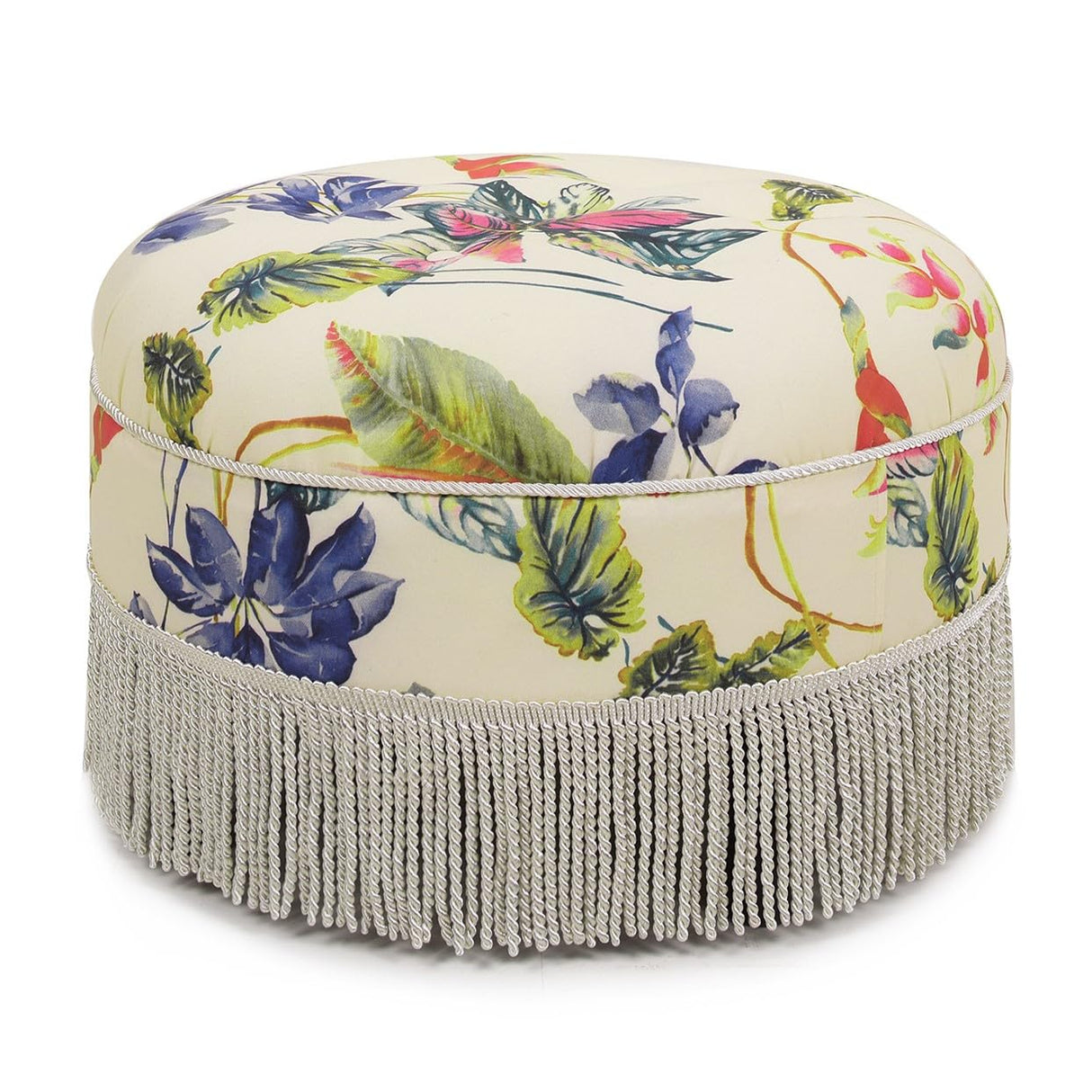 Jennifer Taylor Home Yolanda Ottoman, Off-White/Floral Jennifer Taylor Home