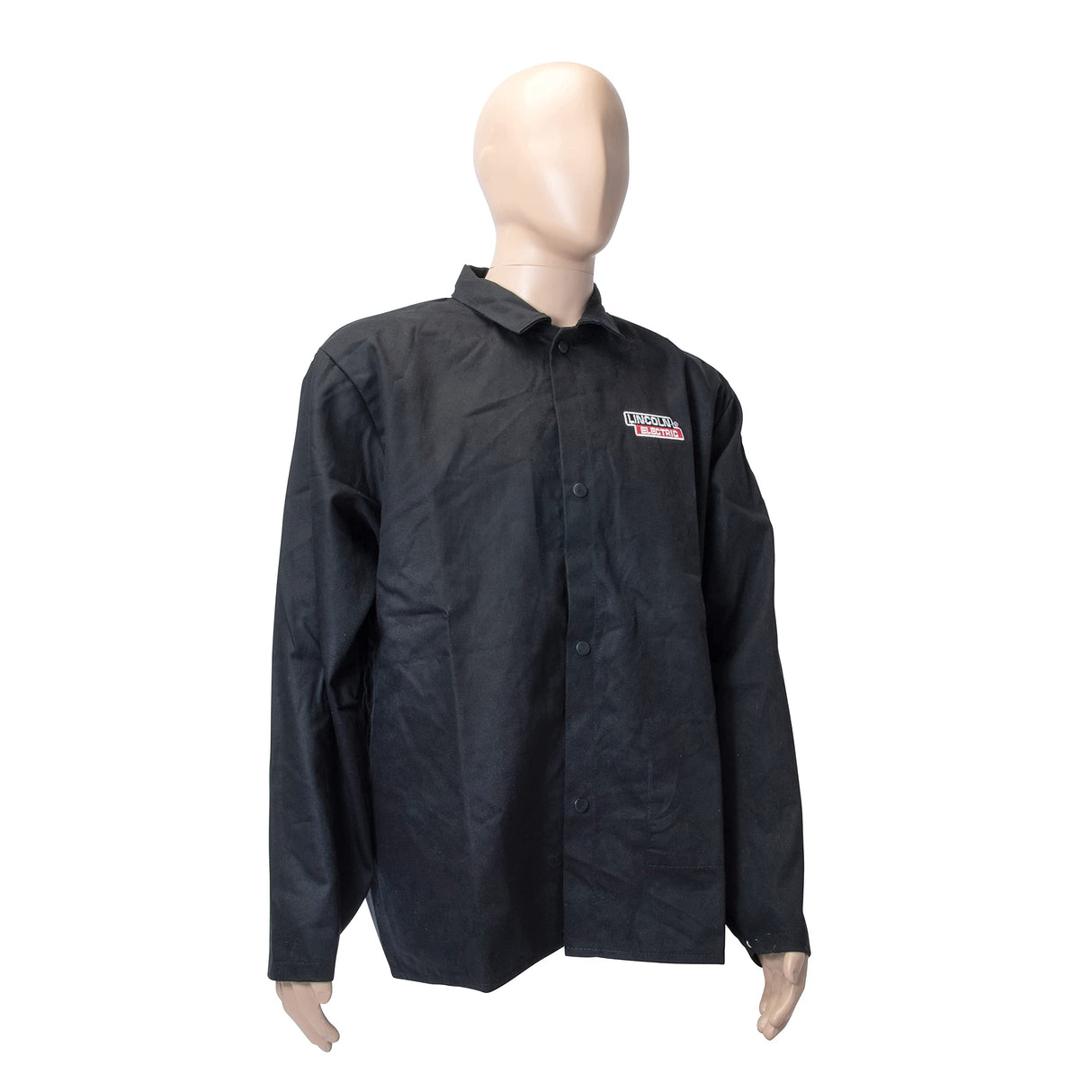 Lincoln Electric KH808L Black Large Flame-Resistant Cloth Welding Jacket Lincoln Electric