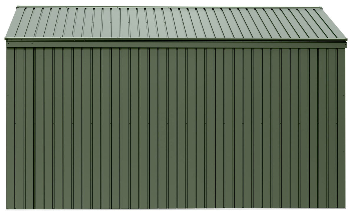 Scotts 10' x 12' Outdoor Lockable Water-Resistant Steel Storage Shed Building with Tool Hanger and Gable Roof, Green Scotts