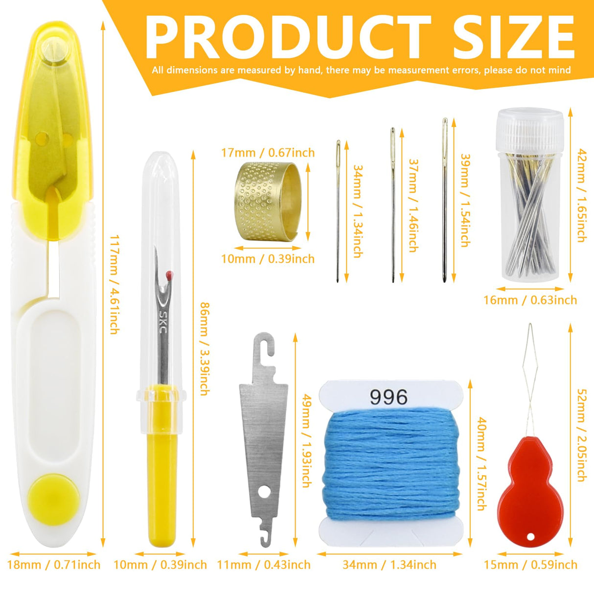 187Pcs Embroidery Floss Kit, 150 Colors Cross Stitch Thread Tools with Organizer Storage Box, Include Scissors, Thimble, Sewing Needle, Threader and Remover, Friendship Bracelet String Make BDS-HOME