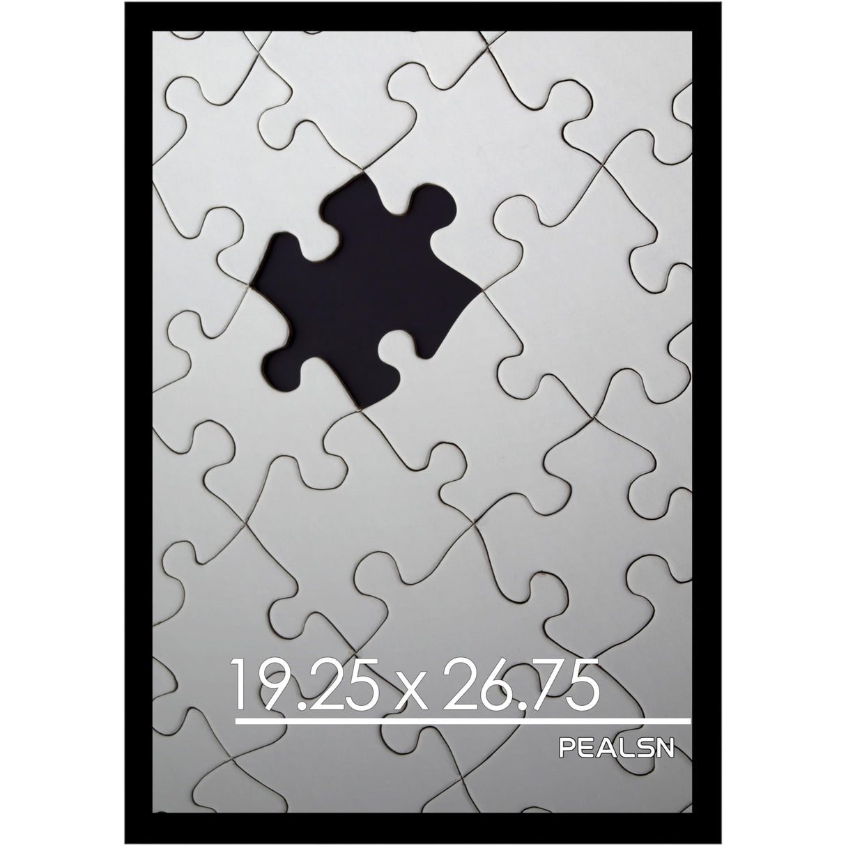 PEALSN 19.25x26.75 jigsaw puzzle frame, Picture Frame Black, Poster Frame for Wall Mounting Display Horizontally or Vertically Hanging, 1 Pack PEALSN