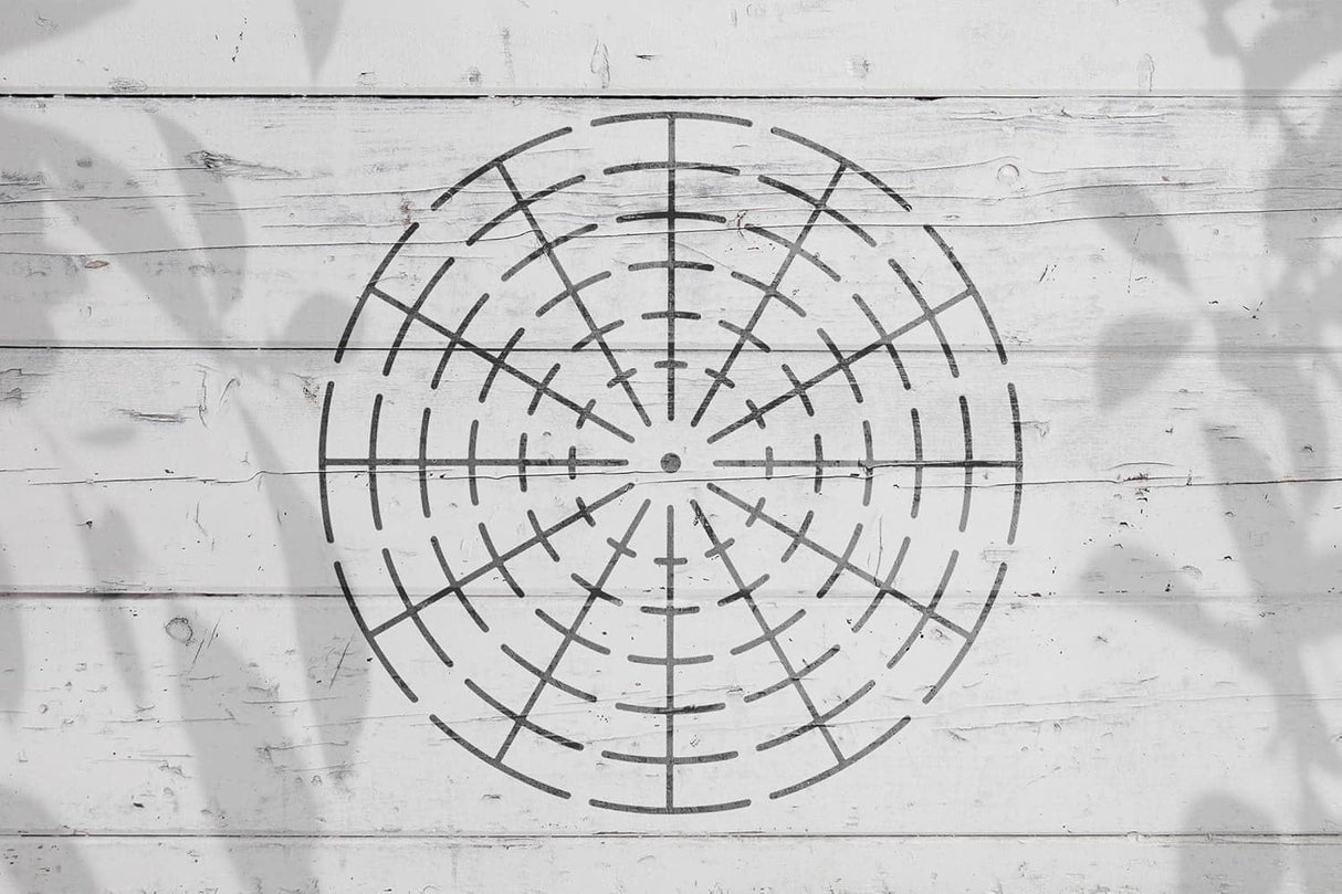 YKW 6 Pack Circle Mandala Stencils Templates, 7/9/11 Inch Reusable Drawing Tools, Mandala Dotting Templates for Rock Painting, Canvas, Wood Art Projects, DIY Craft Supplies YKW