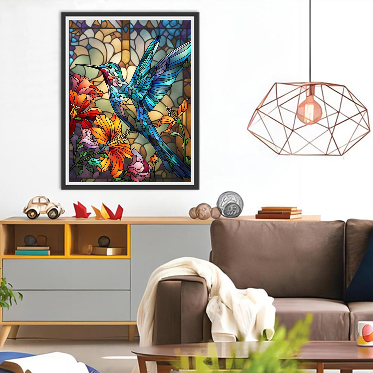 HITIRECOVI Paint by Numbers Kits for Adults,Hummingbird Paint by Numbers for Adults,Paint by Number Kits on Canvas,Home Wall Decor(16x20in) HITIRECOVI