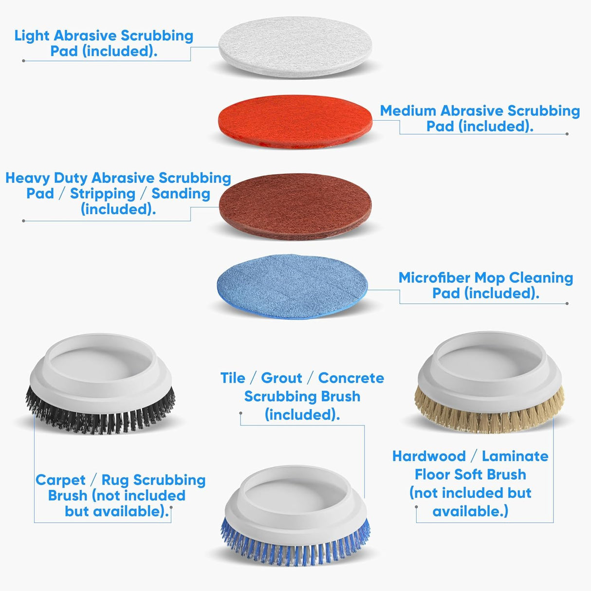 Prolux Core Heavy Duty 15 inch Floor Buffer Scrubber and Polisher Cleaning Machine - All floor surfaces Prolux