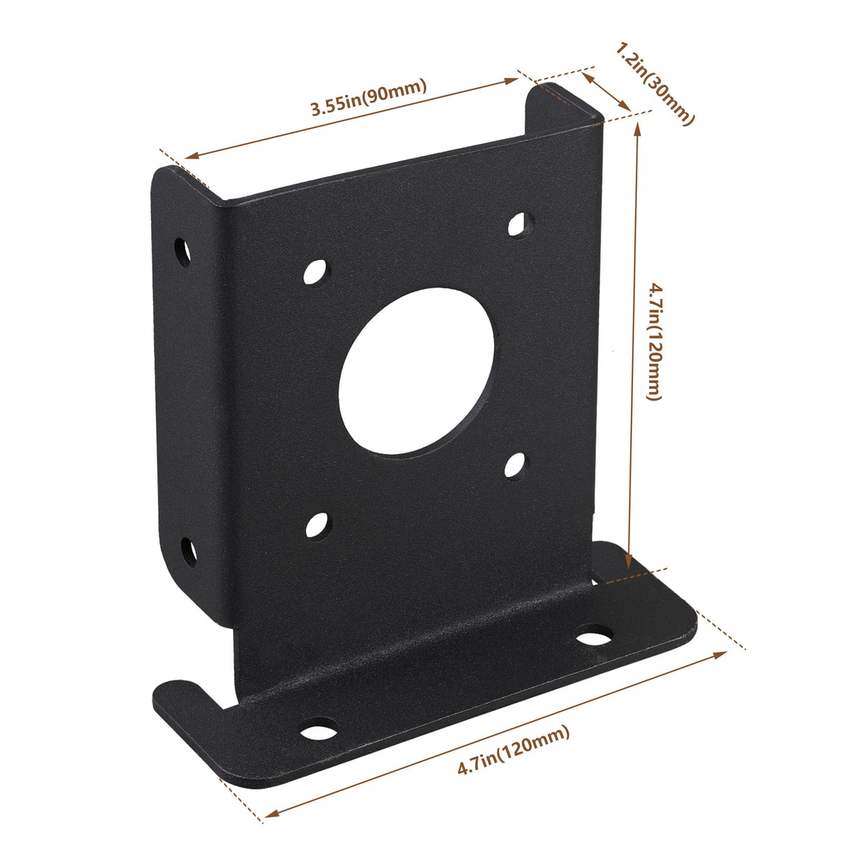 Wpbhk 4Pcs Adjustable 4x4 Wood Fence Pergola Post Base Brackets kit Heavy Duty Post Anchor Base Brackets for Deck Railing Mailbox Wpbhk