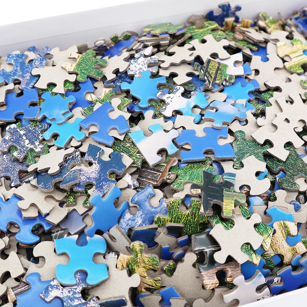 BEDUKE Jigsaw Puzzles for Adults 1000 Pieces Grand Teton National Park Precise Interlocking Thick Sturdy Cardboard Family Game 1000 Piece Puzzle Age 14+ BEDUKE