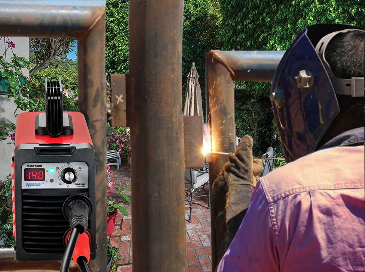 HONE Stick Welder, 110V/220V Actual 140Amp ARC Welder Machine, IGBT Inverter Digital Display LCD Welding Machines with Hot Start Arc Force Anti-Stick, High Efficiency for 1/16"-1/8" Welding Rod. HONE