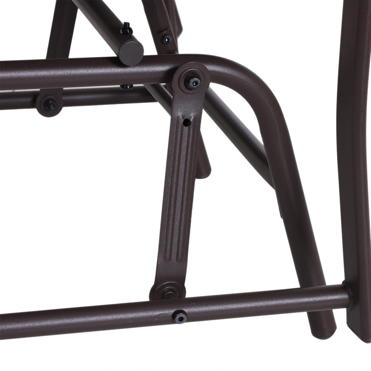 Outsunny Outdoor Glider Chairs with Coffee Table, Patio 2-Seat Rocking Chair Swing Loveseat with Breathable Sling for Backyard, Garden, and Porch, Gray Outsunny