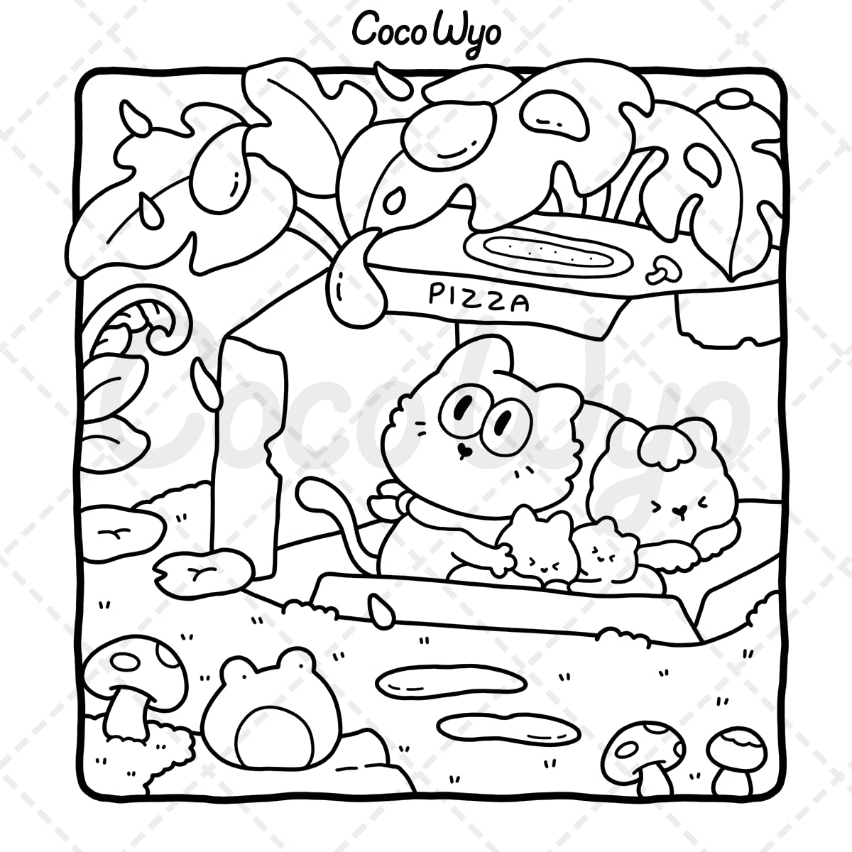 The Little Cat: Cozy Life of Kitty Coloring Book for Adults and Teens (Cozy & Cute Coloring) Independently Published