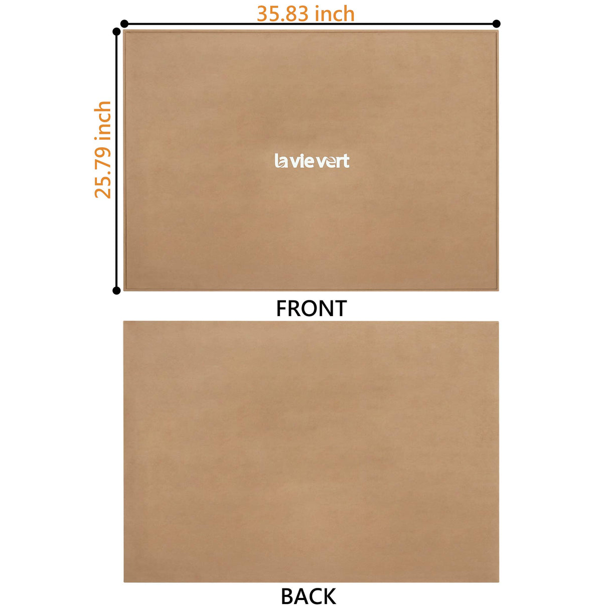 Lavievert Wooden Jigsaw Puzzle Board Portable Puzzle Plateau for Puzzle Storage Puzzle Saver, Non-Slip Surface, Fits Up to 1500 Pieces - Khaki LAVIEVERT