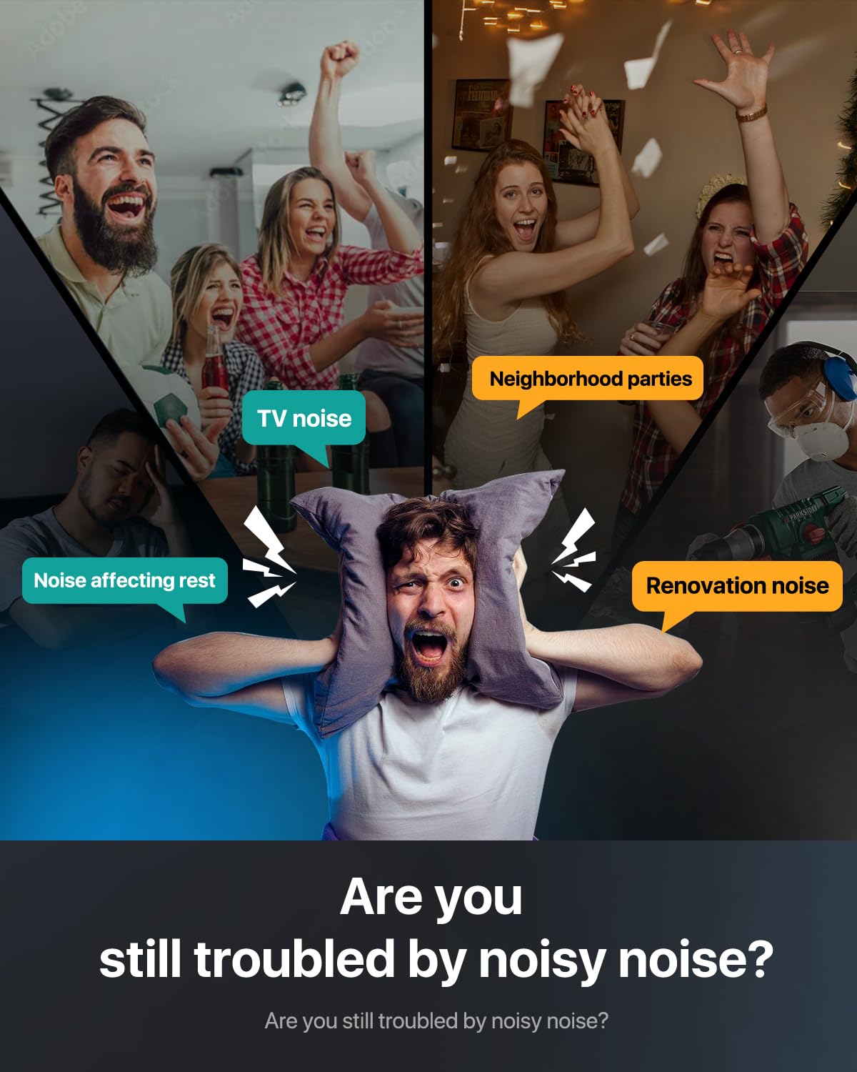 18 Pack Hexagon Acoustic Panels, Self-Adhesive Soundproof Wall Panels, High Density Acoustic Wall Panels, Sound Proofing Panels for Walls, Office, Reccording Studio, Ceiling 12" X 10" X 0.4" White Soundsbay