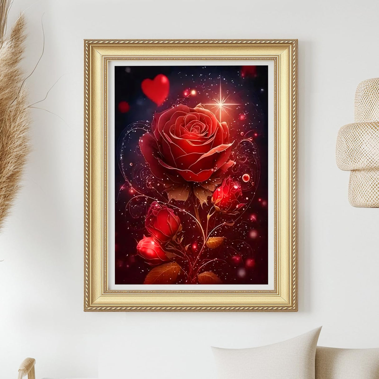 Hydrangea Diamond Painting Kits for Adults-Flowers Diamond Art Kits for Adults,5D Diamond Painting Flowers,DIY Full Drill Diamond Painting Flower Gem Generic